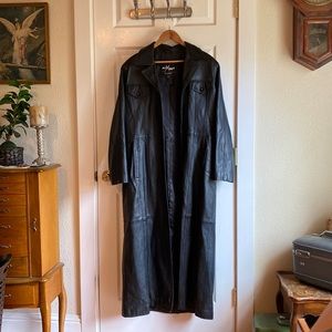 Long Leather Coat